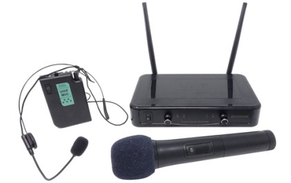 Microfono Empire Wireless Range 30M T Uhf Band Gelato Piu Gelato