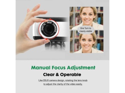 Encore Webcam Hd Con Microfono 640X480, 30Fps, Angolo Visuale 60 Gradi, Sensore Cmos, Cavo Usb 1.8M