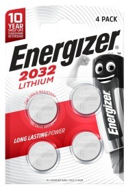 Batterie Bottone Energizer CR2032 4 pezzi