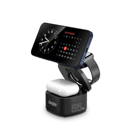 Caricatore Wifi 4 In 1 Energizer Stand Nero Ps Usbc Magnetic