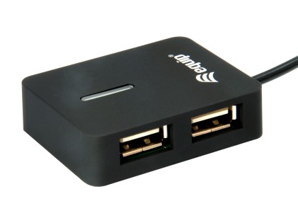Equip 128952 hub di interfaccia USB 2.0 480 Mbit/s Nero