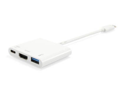 Equip 133461 hub di interfaccia USB 3.2 Gen 1 (3.1 Gen 1) Type-C Bianco