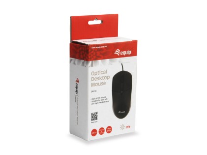 Equip 245102 mouse Ambidestro USB tipo A Ottico 1000 DPI