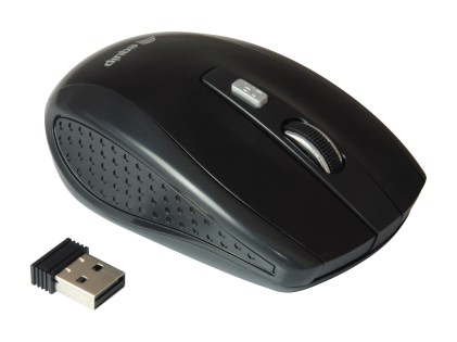 Equip Mouse Wireless USB 1600dpi - 3 Pulsanti - Uso Ambidestro - Colore Nero