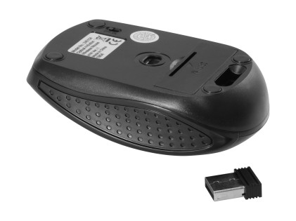 Equip Mouse Wireless USB 1600dpi - 3 Pulsanti - Uso Ambidestro - Colore Nero