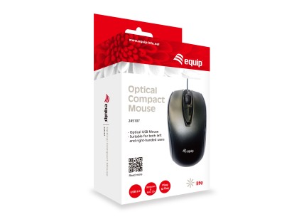 Equip 245107 mouse Ambidestro USB tipo A Ottico 1000 DPI