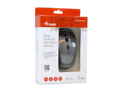 Equip 245109 mouse Ambidestro RF Wireless Ottico 1600 DPI