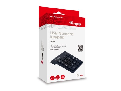 Equip 245205 tastierino numerico Universale USB Nero