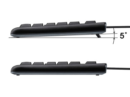 Tastiera Usb 105 Tasti Bk Cavo 1,35Mt