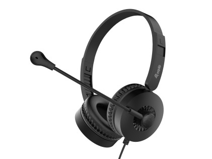 Cuffia C/Microfono Usb Bk Contr.Remoto Cavo 2Mt