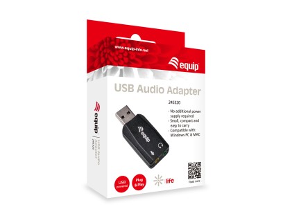 Scheda Audio Usb 2.0 Bk Per Windows 10/8.1/8/7/Vista/Xp