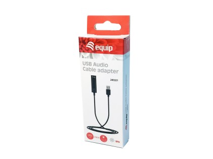 Equip 245321 adattatore audio USB-A maschio a femmina da 3,5 mm - Controllo volume - Cavo da 0,46 m