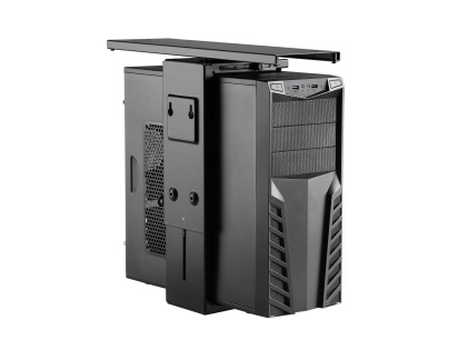 Equip 650892 supporto per CPU Porta CPU sotto scrivania Nero