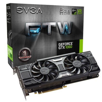 SVGA EVGA GeForce GTX 1060 FTW Gaming, 6144 MB GDDR5