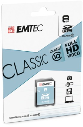 Emtec Classic 8 GB SDHC Classe 10