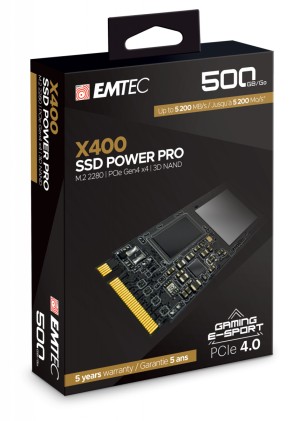 Ssd M.2 500Gb 2280 Nvme Pcie X400 R/W 5200 Mb/S 2000Mb/S