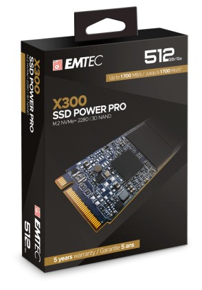 Ssd M.2 512Gb 2280 Nvme X300 Emtec 