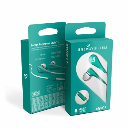 Energy Sistem Style 1+ Auricolare Cablato In-ear Musica e Chiamate Colore menta
