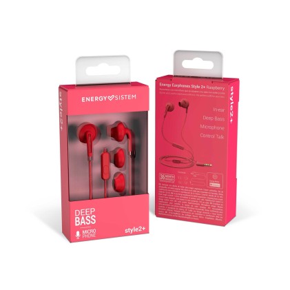 Energy Sistem Style 2+ Auricolare Cablato In-ear Musica e Chiamate Rosso