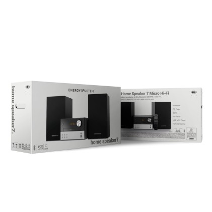 Energy Sistem Home Speaker 7 Micro Hi-Fi Microsistema audio per la casa 30 W Nero, Argento