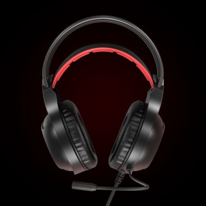 Energy Sistem ESG 2 LASER Cuffie Cablato A Padiglione Giocare Nero, Rosso