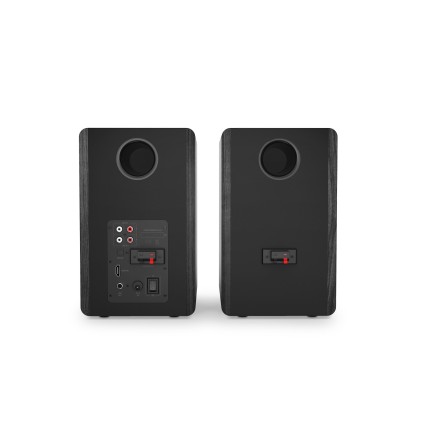 Energy Sistem Studio Monitor 4 Hi Fi altoparlante 2-vie Grigio, Legno Con cavo e senza cavo 50 W