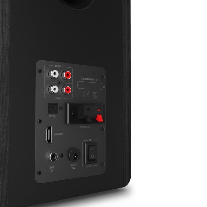 Energy Sistem Studio Monitor 4 Hi Fi altoparlante 2-vie Grigio, Legno Con cavo e senza cavo 50 W