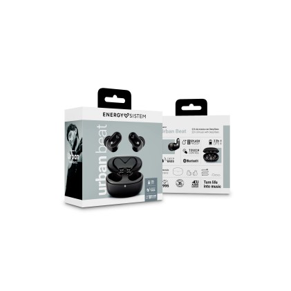 Energy Sistem Urban Beat Auricolare True Wireless Stereo (TWS) In-ear Musica e Chiamate Bluetooth Nero