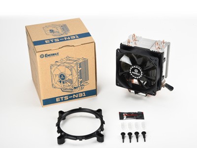 Enermax ETS-N31 ventola per PC Processore Refrigeratore 9,2 cm Nero, Rame, Argento