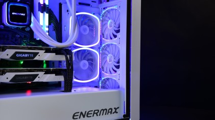 Enermax SquA RGB White Case per computer Ventilatore 12 cm Bianco