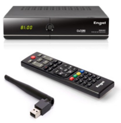 Engel RS8100Y set-top box TV IPTV, Satellite Full HD Nero