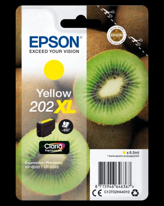 Epson Cart Ink Giallo 202Xl Kiwi Conf Singola Ad Alta Capacita