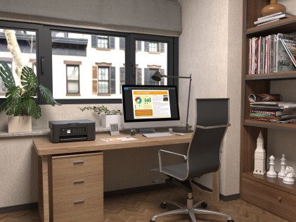 Epson Multif. Ink A4 Colore, Wf-2820Dwf 10Ppm, Fronte/Retro, Usb/Wifi, 4In1