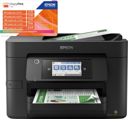 Epson Multif. Ink A4 Colore, Wf-4820Dwf 12Ppm 4800X2400Dpi, Fronte/Retro, Usb/Lan/Wifi, 4In1 Ts