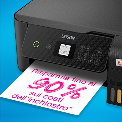 Epson Multif. Ink A4 Colore, Ecotank Et-2820 10Ppm, Fronte/Retro, Usb/Wifi, 3In1