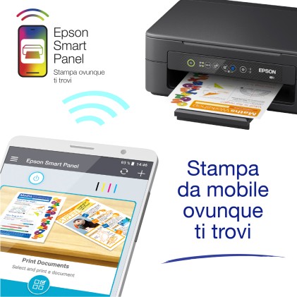 Epson Multif. Ink Colore A4, Xp-2200, 8Ppm, Usb/Wifi, 3In1