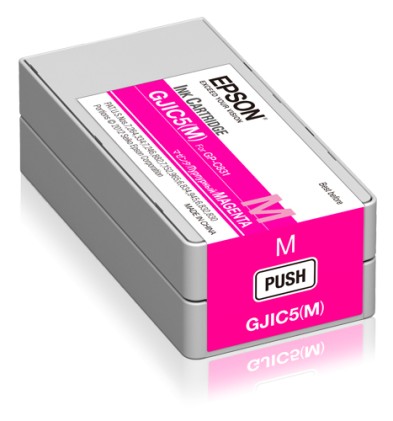 ORIGINALE Epson Cartuccia d'inchiostro magenta C13S020565 GJIC5-M 32,5ml