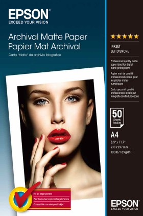 Carta Fotografica Epson Archival Matte Paper C13S041342
