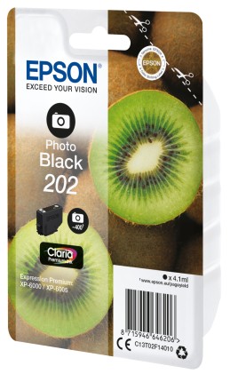 Epson Kiwi Singlepack Photo nero 202 Claria Premium Ink
