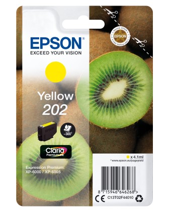 Epson Kiwi Singlepack giallo 202 Claria Premium Ink