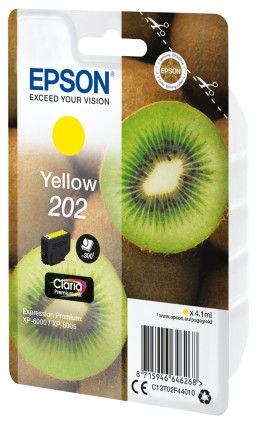 Epson Kiwi Singlepack giallo 202 Claria Premium Ink