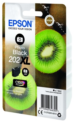 Epson Kiwi Singlepack Photo nero 202XL Claria Premium Ink