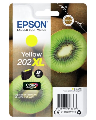 Epson Kiwi Singlepack giallo 202XL Claria Premium Ink