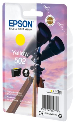 ORIGINALE Epson Cartuccia d&#39;inchiostro giallo C13T02V44010 502 165 pagine 3,3ml