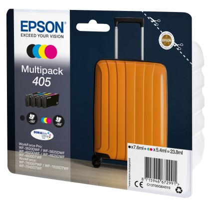Epson Cart Multipack 4 Colori, N 405 Durabrite Ultra Ink