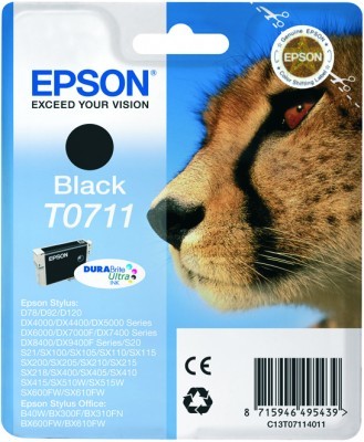 ORIGINALE Epson Cartuccia d'inchiostro nero C13T07114012 T0711 245 pagine 7,4ml