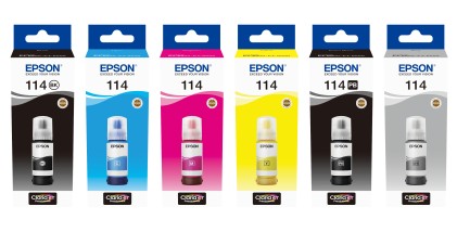 Flacone di inchiostro grigio Epson 114 EcoTank
