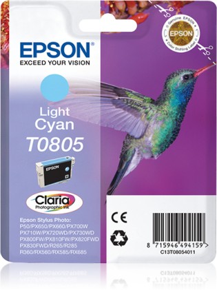Ink Epson originale Ciano Chiaro Per Stylus Photo R265/285/360