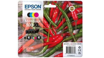 ORIGINALE Epson Multipack nero / ciano / magenta / giallo C13T09R64010 503 XL 1960 pagine 6,4ml