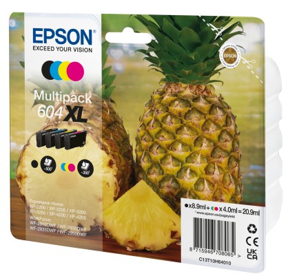 ORIGINALE Epson Multipack nero / ciano / magenta / giallo C13T10H64010 604 XL 1550 pagine 4ml